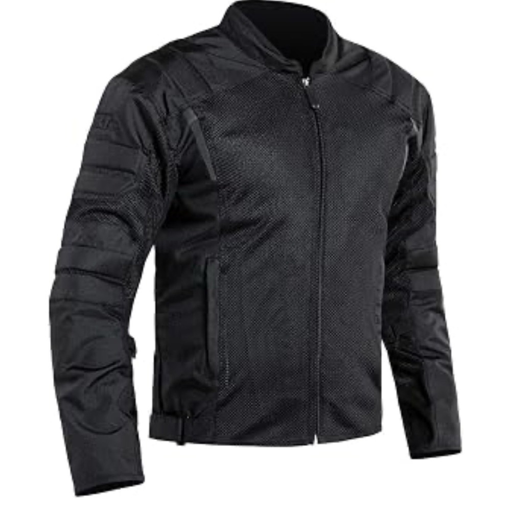 Bilt Blaze 2 Mesh Motorcycle Jacket Black Mens Sz L Armor Moto Gear